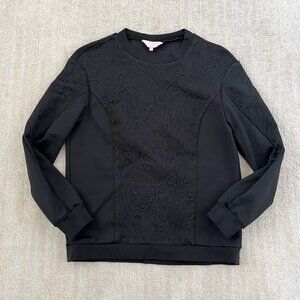 Ted Baker Flowla Black Long Sleeve Sweatshirt Top 1